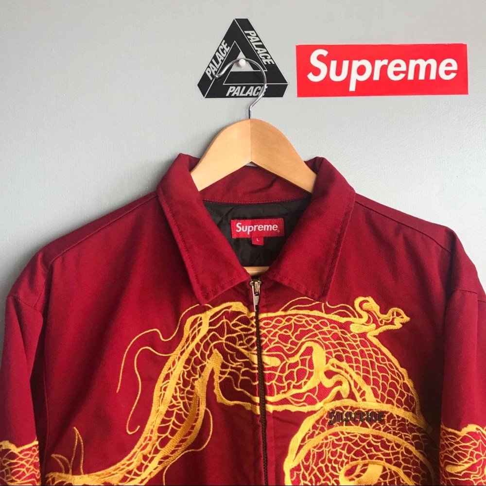 RARE SUPREME RED WORK JACKET